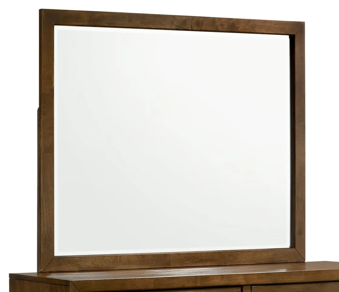 Mor Furniture Malibu Mirror In Walnut