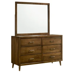 Mor Furniture Malibu Mirror In Walnut