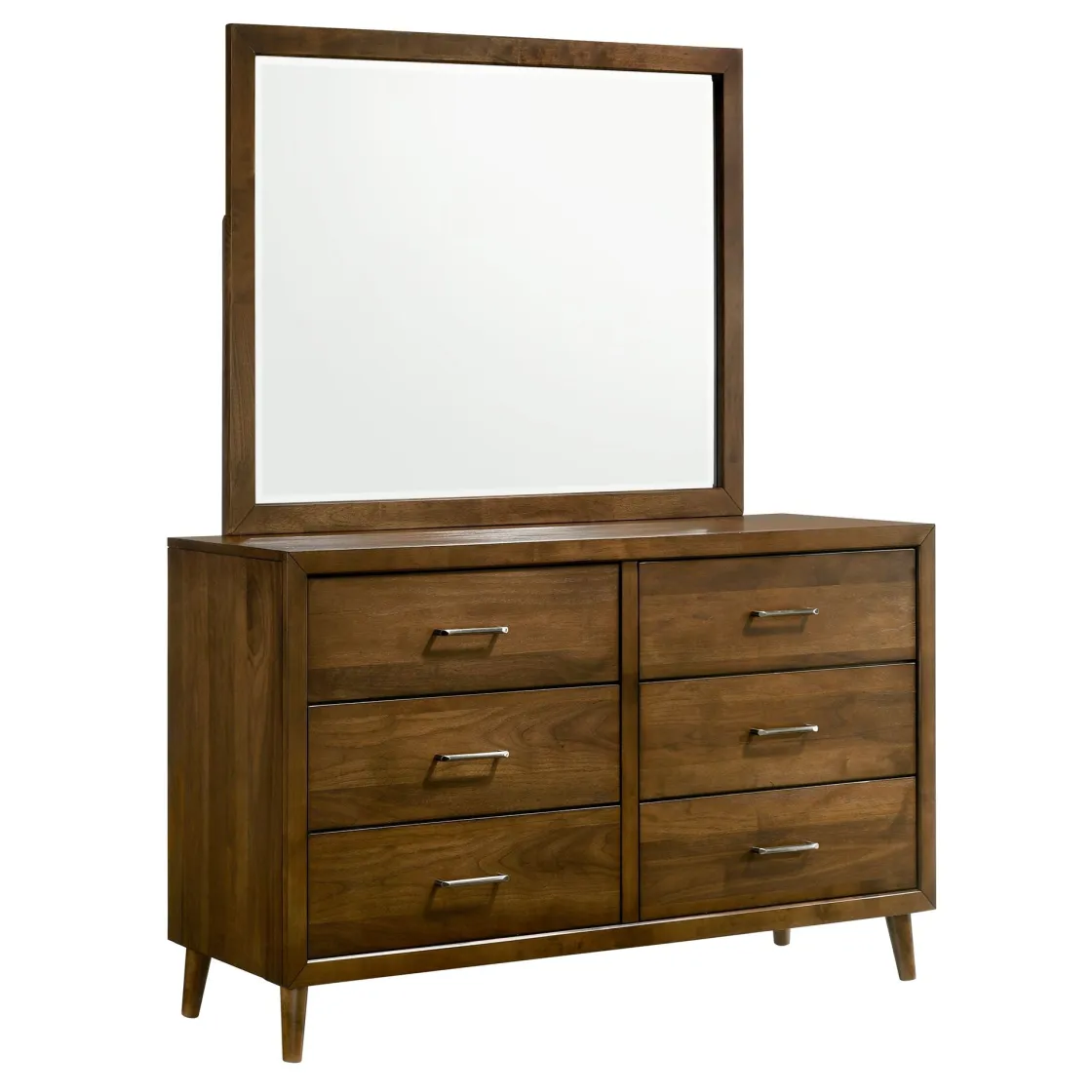 Mor Furniture Malibu Mirror In Walnut