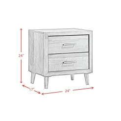 Mor Furniture Malibu Nightstand In Walnut