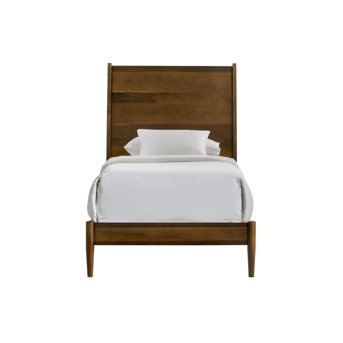 Mor Furniture Malibu Panel Bed In Walnut, Twin