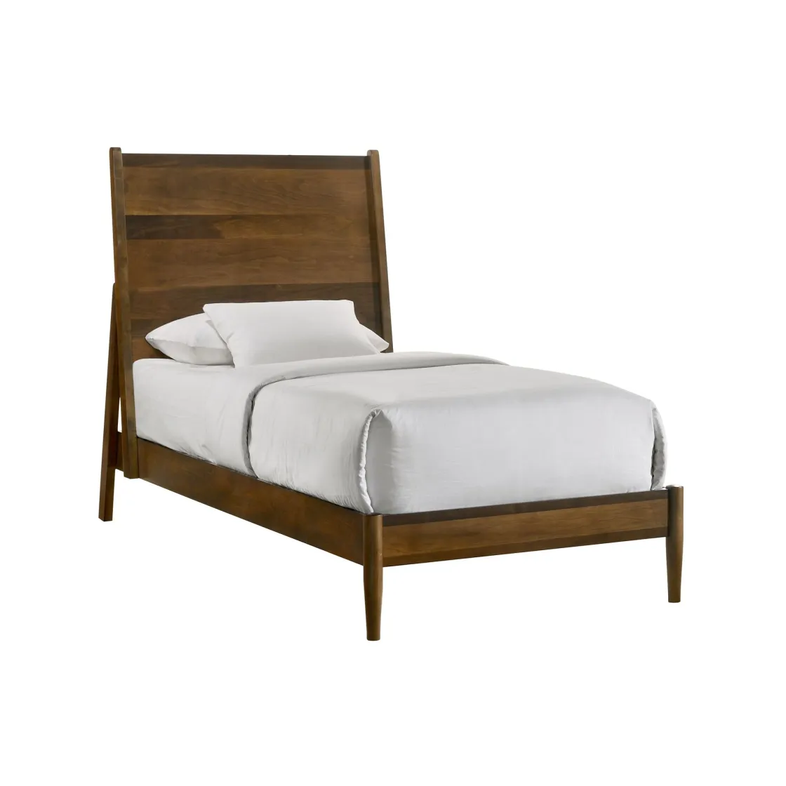 Mor Furniture Malibu Panel Bed In Walnut, Twin
