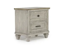 Mor Furniture Mariana Bed, Dresser, Mirror & Nightstand In Vintage Creme, Queen