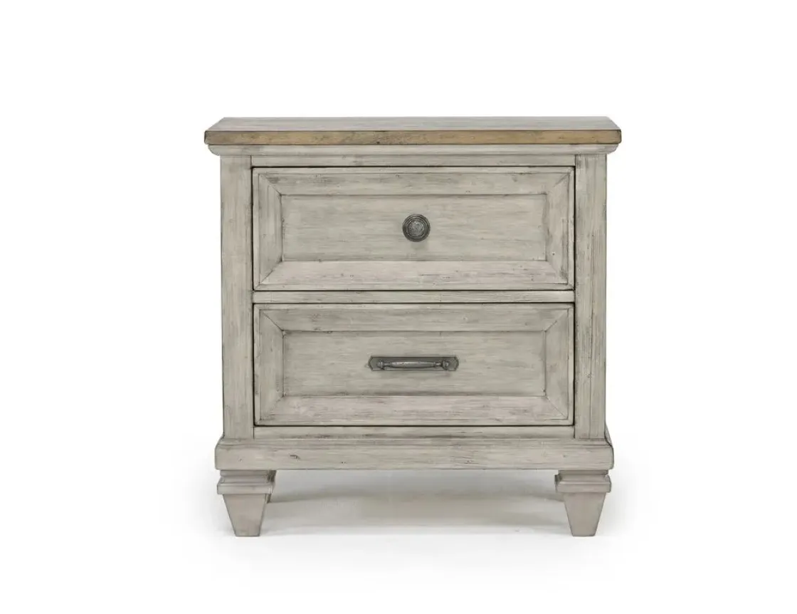 Mor Furniture Mariana Bed, Dresser, Mirror & Nightstand In Vintage Creme, Queen