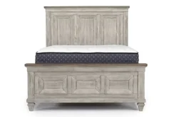 Mor Furniture Mariana Bed, Dresser, Mirror & Nightstand In Vintage Creme, Queen