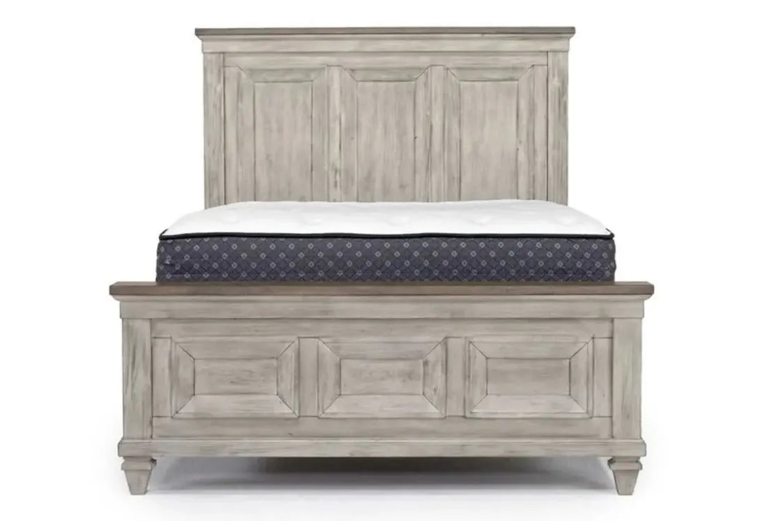 Mor Furniture Mariana Bed, Dresser, Mirror & Nightstand In Vintage Creme, Queen