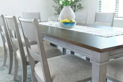 Mor Furniture Mariana Dining Table & 8 Chairs In Vintage Mocha