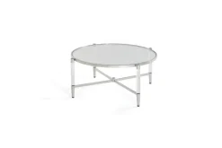 Mor Furniture Marilyn Coffee Table In Glass/Acrylic/Polished Stainless Steel