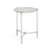 Mor Furniture Marilyn End Table In Glass/Acrylic/Polished Stainless Steel