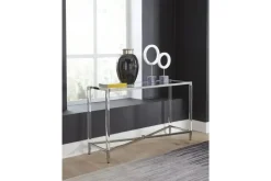 Mor Furniture Marilyn Sofa Table In Glass/Acrylic/Polished Stainless Steel