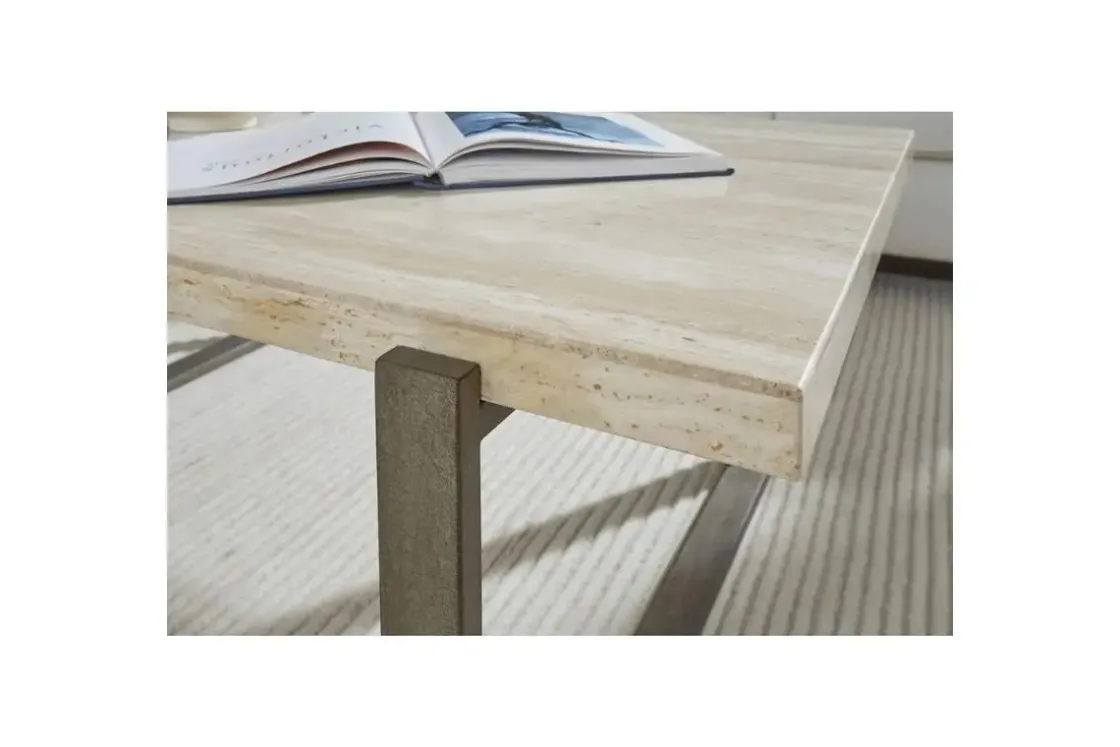 Mor Furniture Mario Coffee Table In Travertine