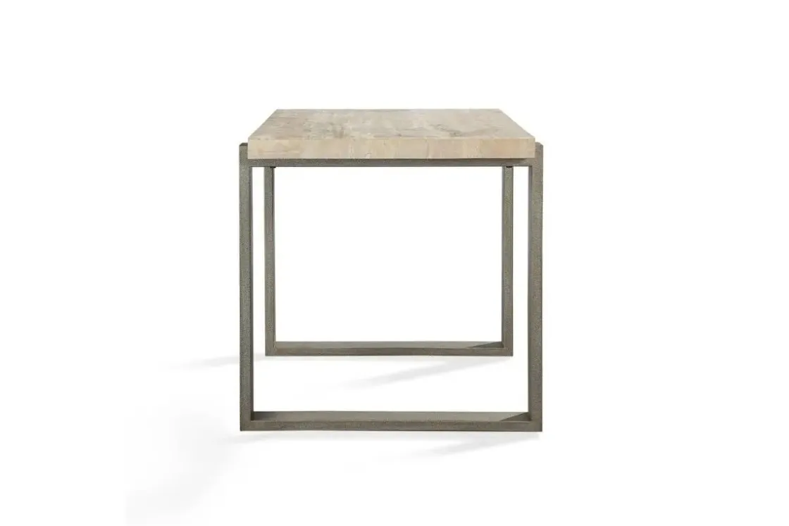 Mor Furniture Mario End Table In Travertine