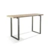 Mor Furniture Mario Sofa Table In Travertine