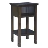 Mor Furniture Marnville Accent Table W/ Usb Charger In Espresso