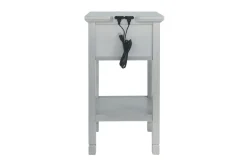 Mor Furniture Marnville Accent Table W/ Usb Charger In Espresso