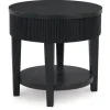 Mor Furniture Marstream End Table In Charcoal Black