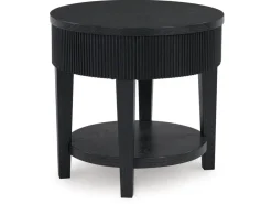Mor Furniture Marstream End Table In Charcoal Black