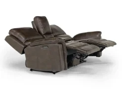 Mor Furniture Martina 2 Power Loveseat In Dark Brown
