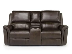 Mor Furniture Martina 2 Power Loveseat In Dark Brown
