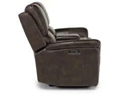 Mor Furniture Martina 2 Power Loveseat In Dark Brown