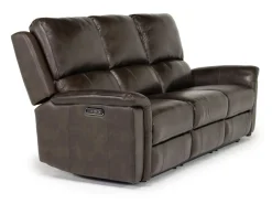 Mor Furniture Martina 2 Power Sofa & Loveseat In Dark Brown