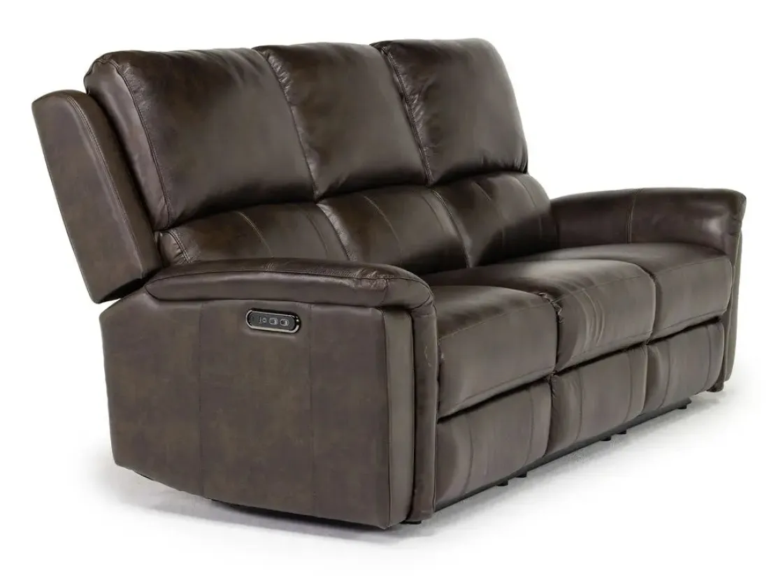 Mor Furniture Martina 2 Power Sofa & Loveseat In Dark Brown