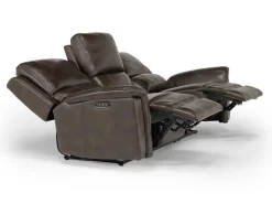 Mor Furniture Martina 2 Power Sofa & Loveseat In Dark Brown