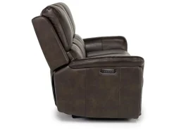 Mor Furniture Martina 2 Power Sofa & Loveseat In Dark Brown