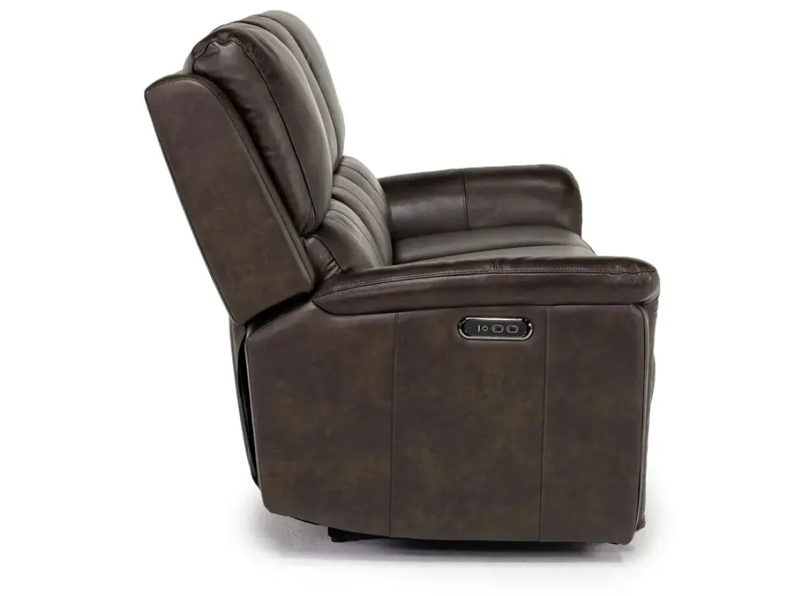Mor Furniture Martina 2 Power Sofa & Loveseat In Dark Brown