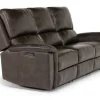 Mor Furniture Martina 2 Power Sofa In Dark Brown