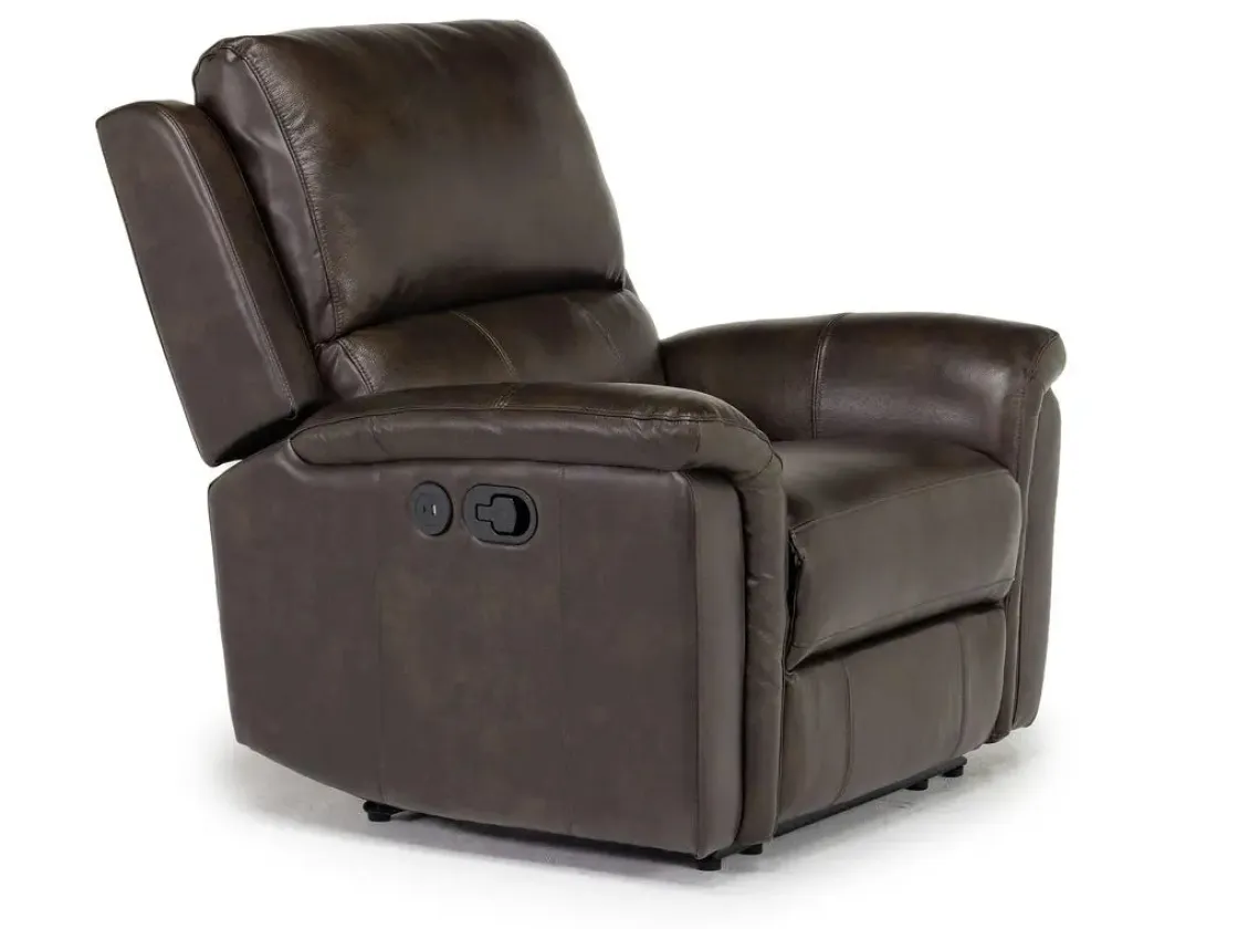 Mor Furniture Martina Recliner In Dark Brown