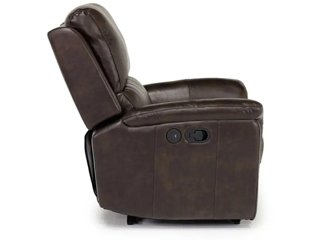 Mor Furniture Martina Recliner In Dark Brown