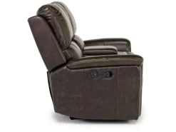 Mor Furniture Martina Reclining Loveseat In Dark Brown