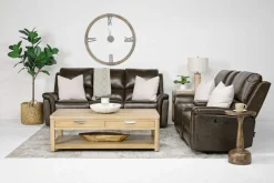 Mor Furniture Martina Reclining Loveseat In Dark Brown