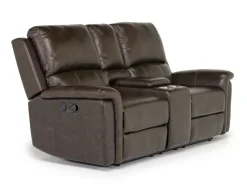 Mor Furniture Martina Reclining Sofa & Loveseat In Dark Brown