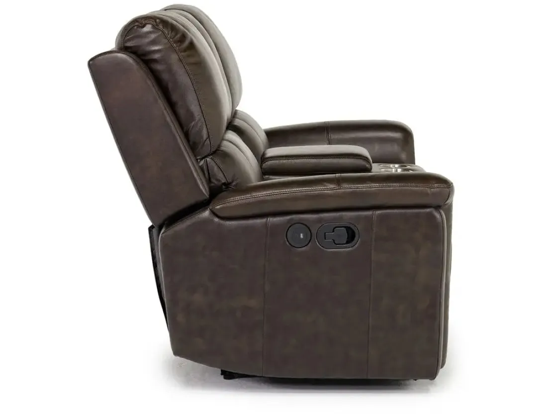 Mor Furniture Martina Reclining Sofa & Loveseat In Dark Brown