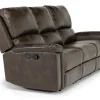 Mor Furniture Martina Reclining Sofa In Dark Brown