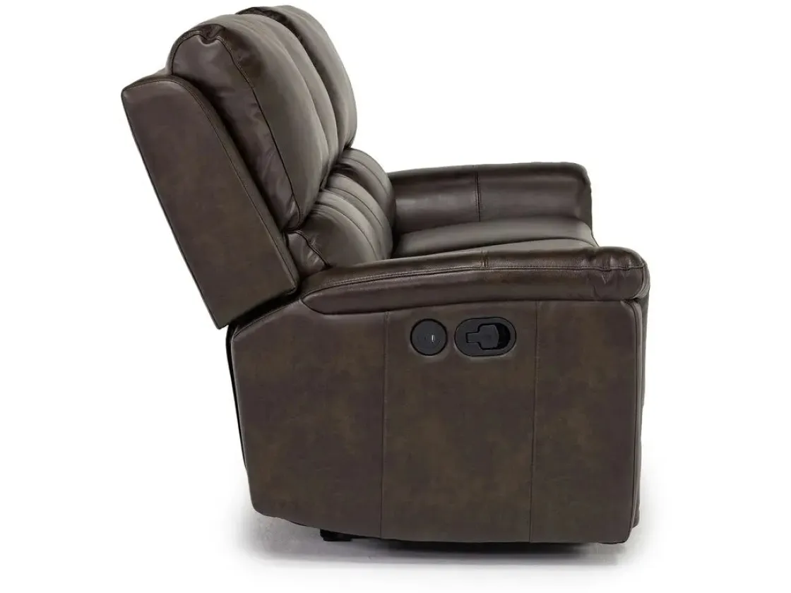 Mor Furniture Martina Reclining Sofa In Dark Brown
