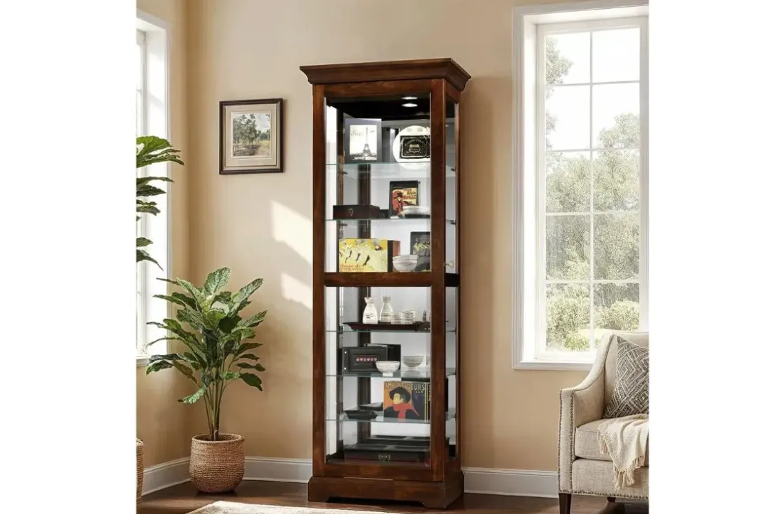 Mor Furniture Martindale Curio Cabinet In Gray