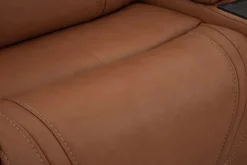 Mor Furniture Max 6 Piece 2 Power Sectional In Aline Timber Leather