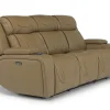 Mor Furniture Max 2 Power Sofa In Aline Butternut Leather