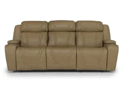 Mor Furniture Max 2 Power Sofa In Aline Butternut Leather