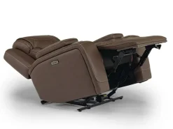 Mor Furniture Max Power Recliner In Aline Butternut Leather