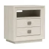 Mor Furniture Maxime 2 Drawer Nightstand W/ Usb In Sugar