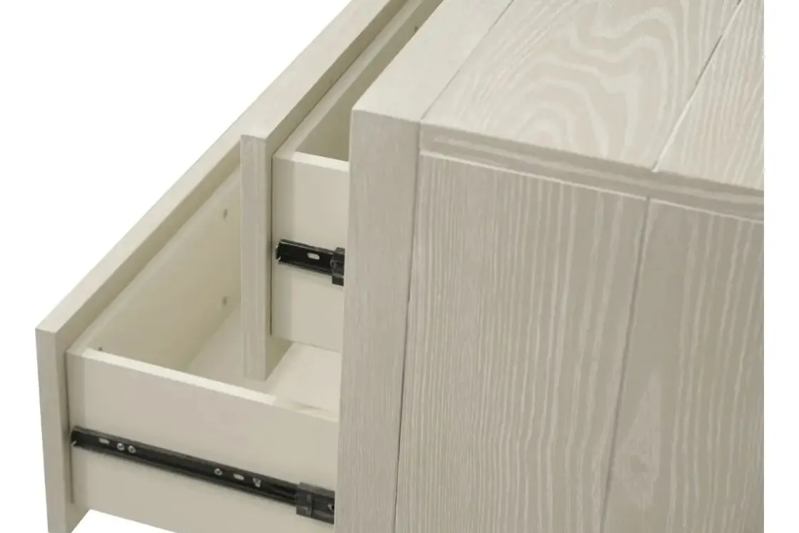 Mor Furniture Maxime 2 Drawer Nightstand W/ Usb In Sugar