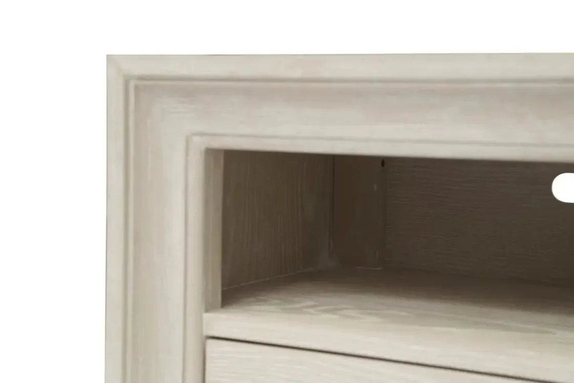 Mor Furniture Maxime 2 Drawer Nightstand W/ Usb In Sugar