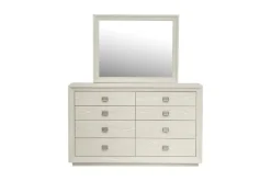 Mor Furniture Maxime Platform Bed, Dresser, Mirror & Nightstand In Sugar, Full