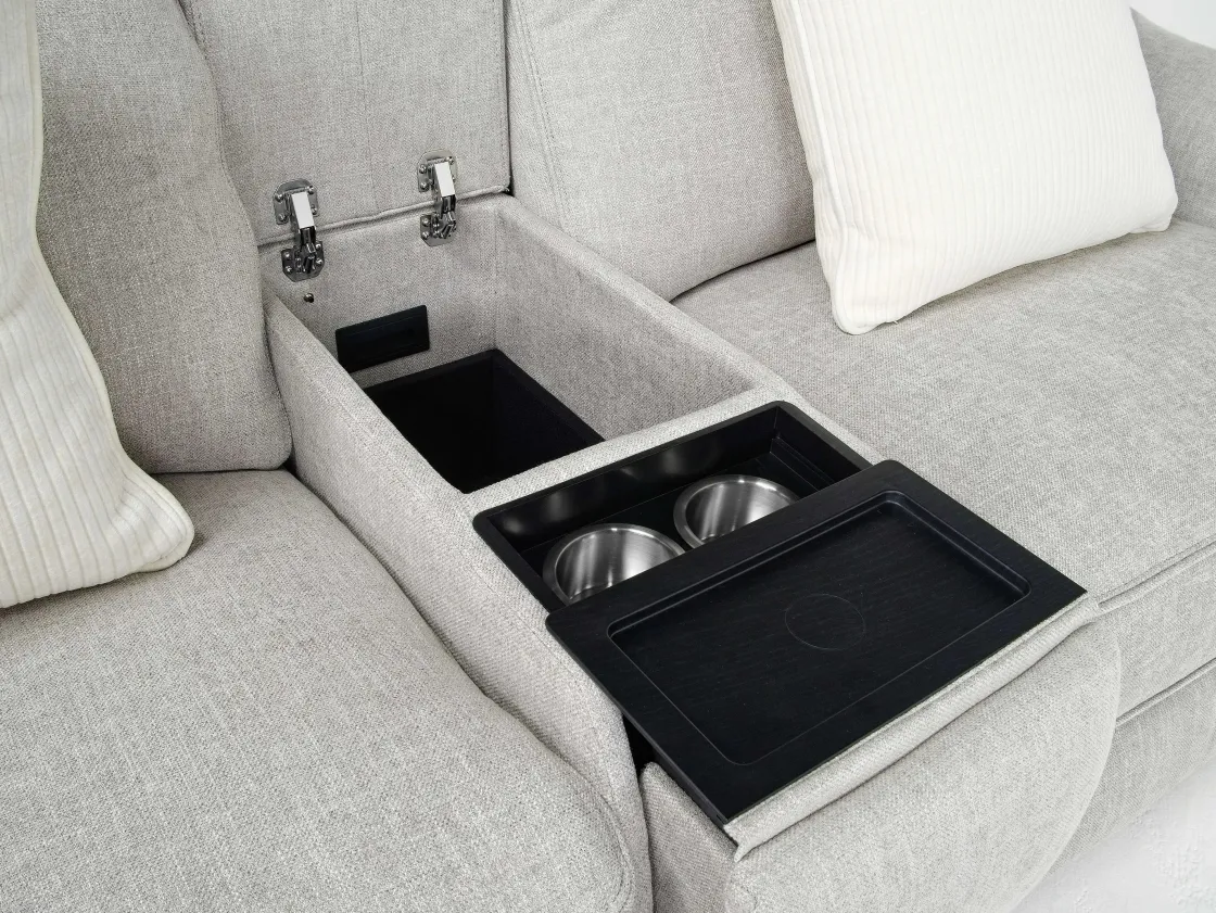 Mor Furniture Mayflower 2 Power Audio Console Loveseat In