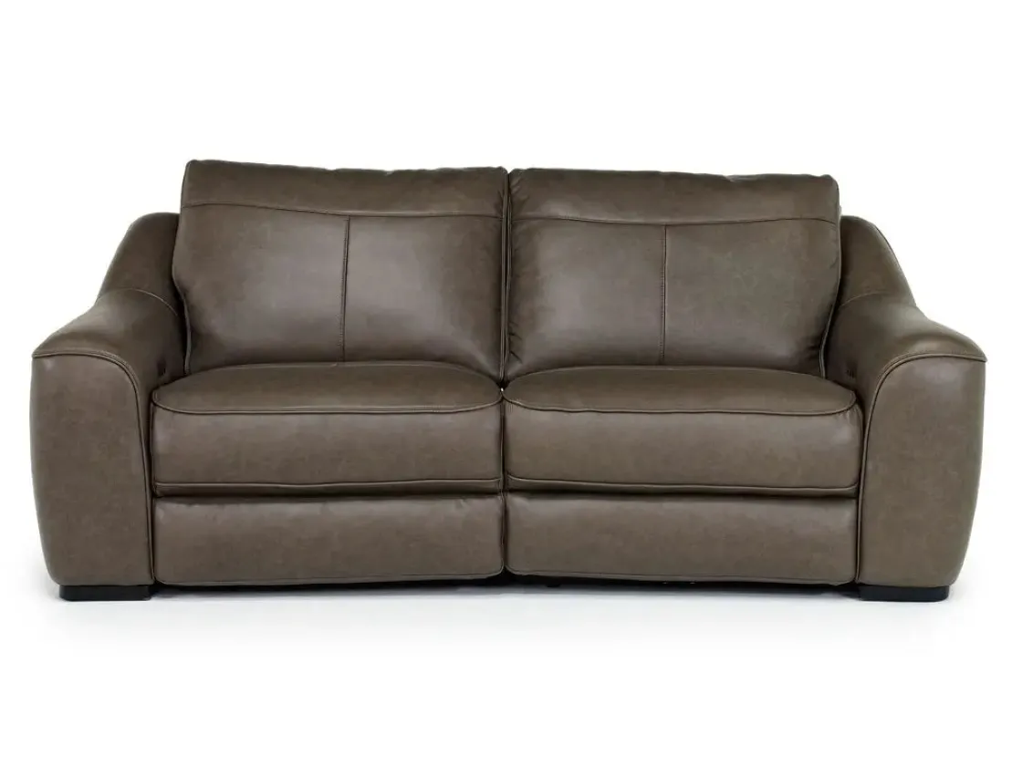 Mor Furniture Mayflower 2 Power Loveseat In Seville Umber Leather
