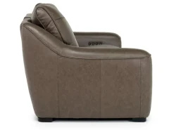 Mor Furniture Mayflower 2 Power Loveseat In Seville Umber Leather